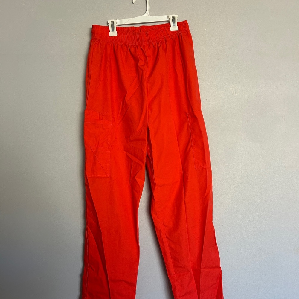 Women's Drawstring Cargo Scrub Pants